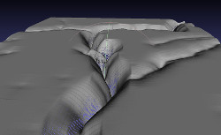 the surface visualized